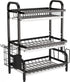 CARLA HOME Dish Drying Rack 3 Tier Large Capacity Kitchen Storage with Utensil and Cutting Board Holder-1992735288283238408