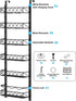 CARLA HOME 6 Tier Adjustable Baskets Over Door Pantry Organiser for Home Kitchen-1992735300773875718