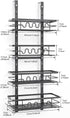 CARLA HOME 4 Tier Adjustable Baskets Over Door Pantry Organiser for Home Kitchen-1992735292326547463