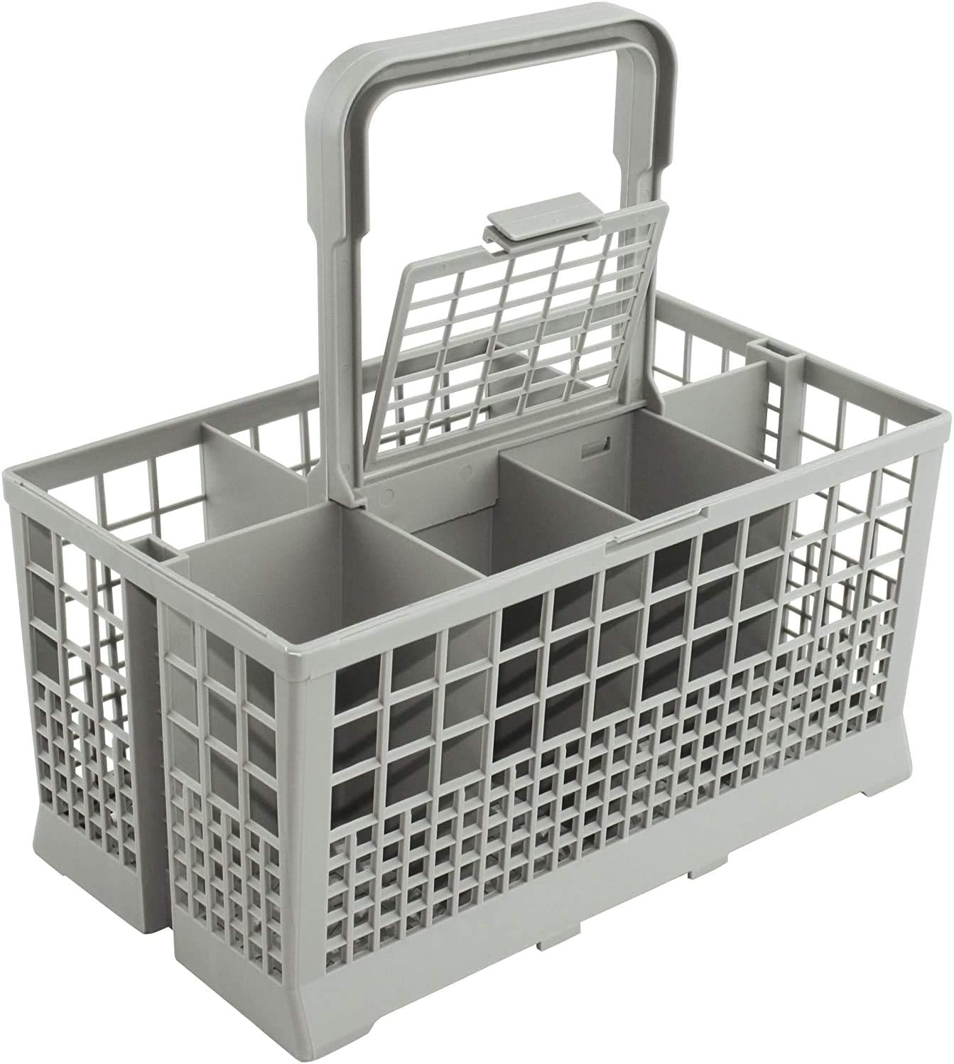 CARLA HOME 8 Slot Universal Dishwasher Cutlery Basket with Handle and Lid which Fits Most Brands (240mm X 135mm X 122mm)-1978962256494465024