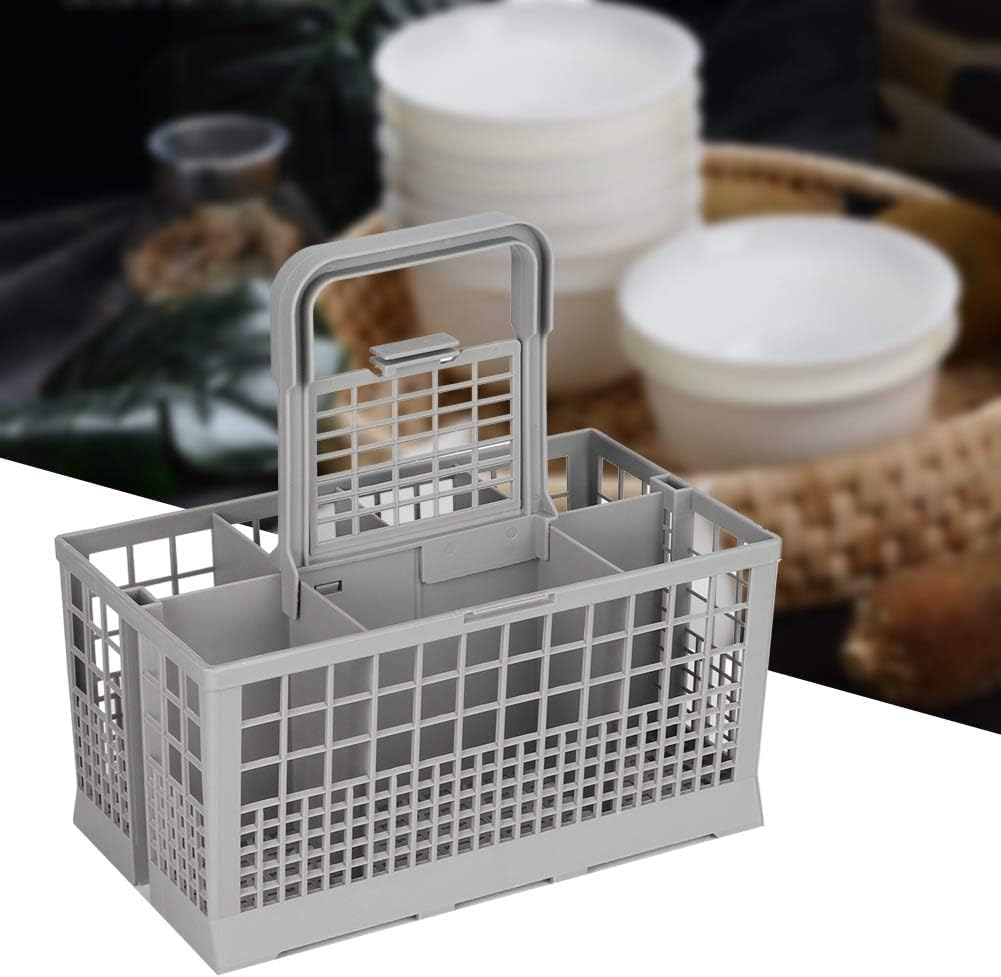 CARLA HOME 8 Slot Universal Dishwasher Cutlery Basket with Handle and Lid which Fits Most Brands (240mm X 135mm X 122mm)-1978962256494465026