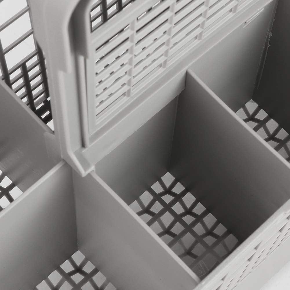 CARLA HOME 8 Slot Universal Dishwasher Cutlery Basket with Handle and Lid which Fits Most Brands (240mm X 135mm X 122mm)-1978962256494465028