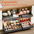 CARLA HOME 2 Pack Pull Out Cabinet Organizer Expandable for Cabinets with Adjustable Slide Out Shelves and Easy Installation (Grey)-1992735294251732994