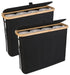 CARLA HOME 2 pack Toilet Paper Storage Basket Holds Up to 12 Rolls with Bamboo Lid and Handle for RV Closet (Black)-1978962264161652736