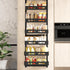 CARLA HOME 6 Tier Over the Door Organizer with Adjustable Metal Pantry Storage Rack and Hanging Baskets for Kitchen and Bathroom-1992735288631365641