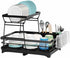 CARLA HOME 2-Tier Dish Drying Rack for Kitchen Counter with Drainboard, Utensil Holder, Cup Rack & Cutlery Organizer-1992735293530312704