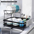 CARLA HOME 2-Tier Dish Drying Rack for Kitchen Counter with Drainboard, Utensil Holder, Cup Rack & Cutlery Organizer-1992735293530312708