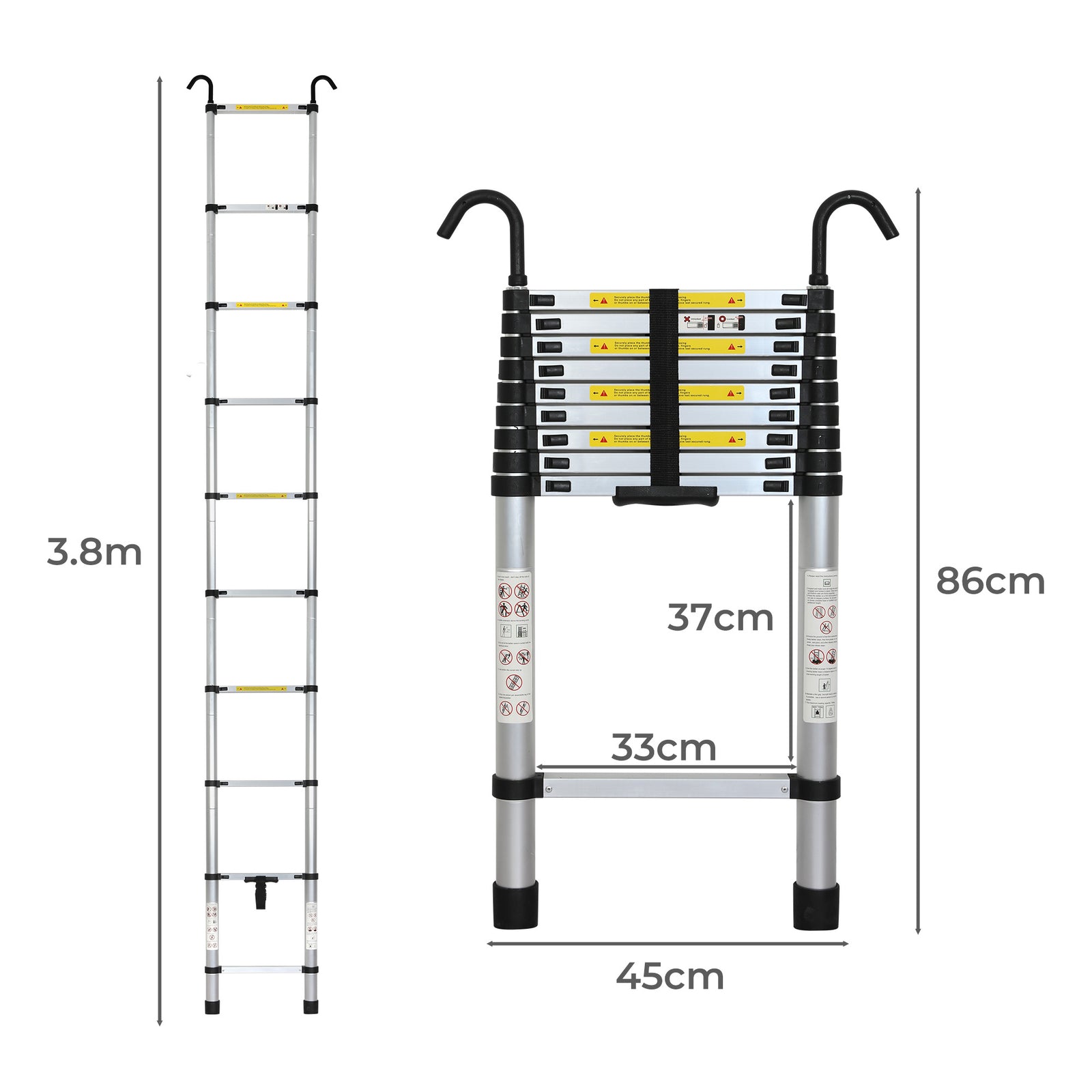 Traderight Telescopic Ladder 10 Step