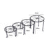 4 x Levede Metal Plant Stand Outdoor Black-1894516825329373186