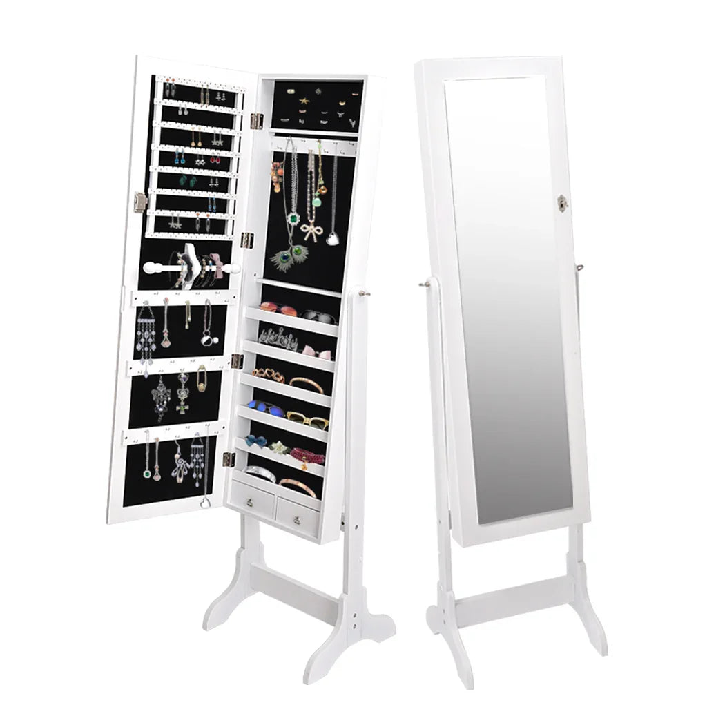 Levede Mirror Jewellery Cabinet Makeup-2006733194120007680