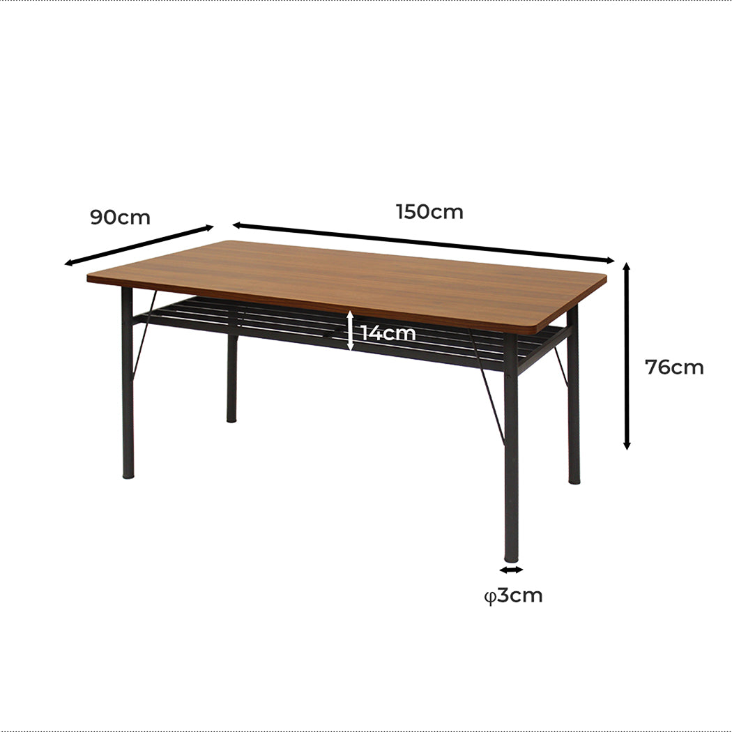 Levede Dining Table Storage Shelf 4-6 Seater 150cm-1864183289628200962