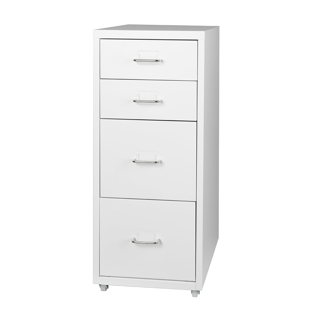 Levede 4 Drawer Office Drawers Cabinet White-2029387262000762880