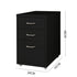 Levede 3 Drawer Office Drawers Cabinet Black-2018816765886337026