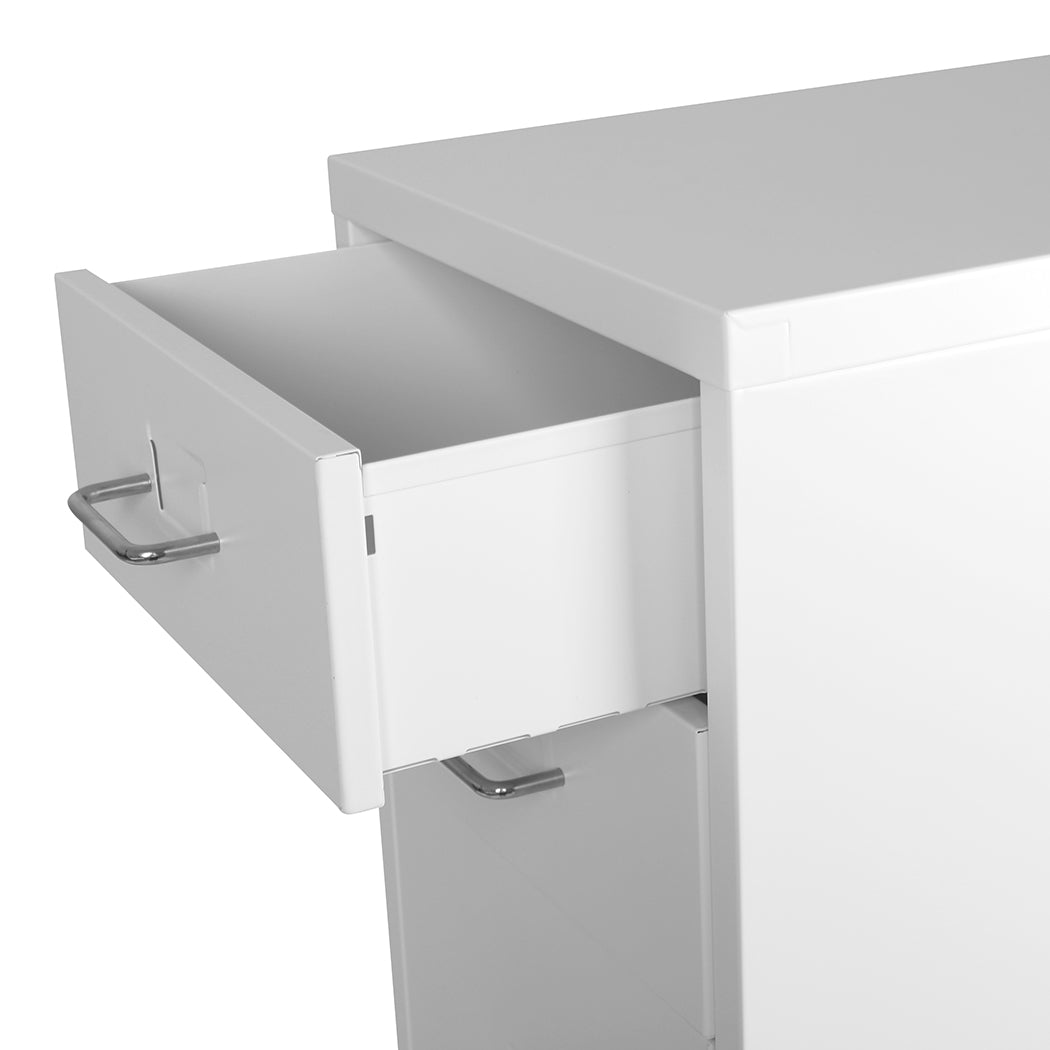 Levede 4 Drawer Office Drawers Cabinet White-1864184250388058115