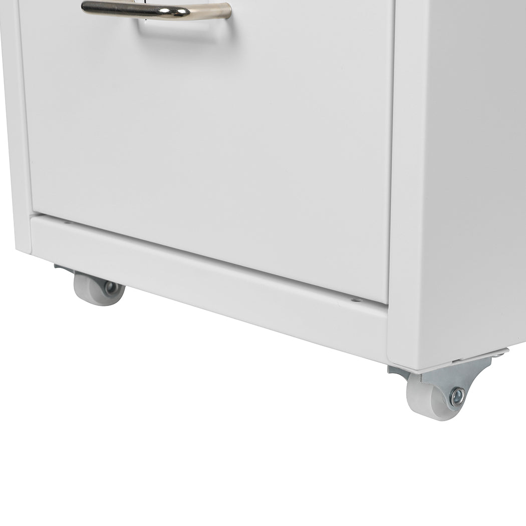 Levede 6 Drawer Office Cabinet Drawers White-1864184251344359428