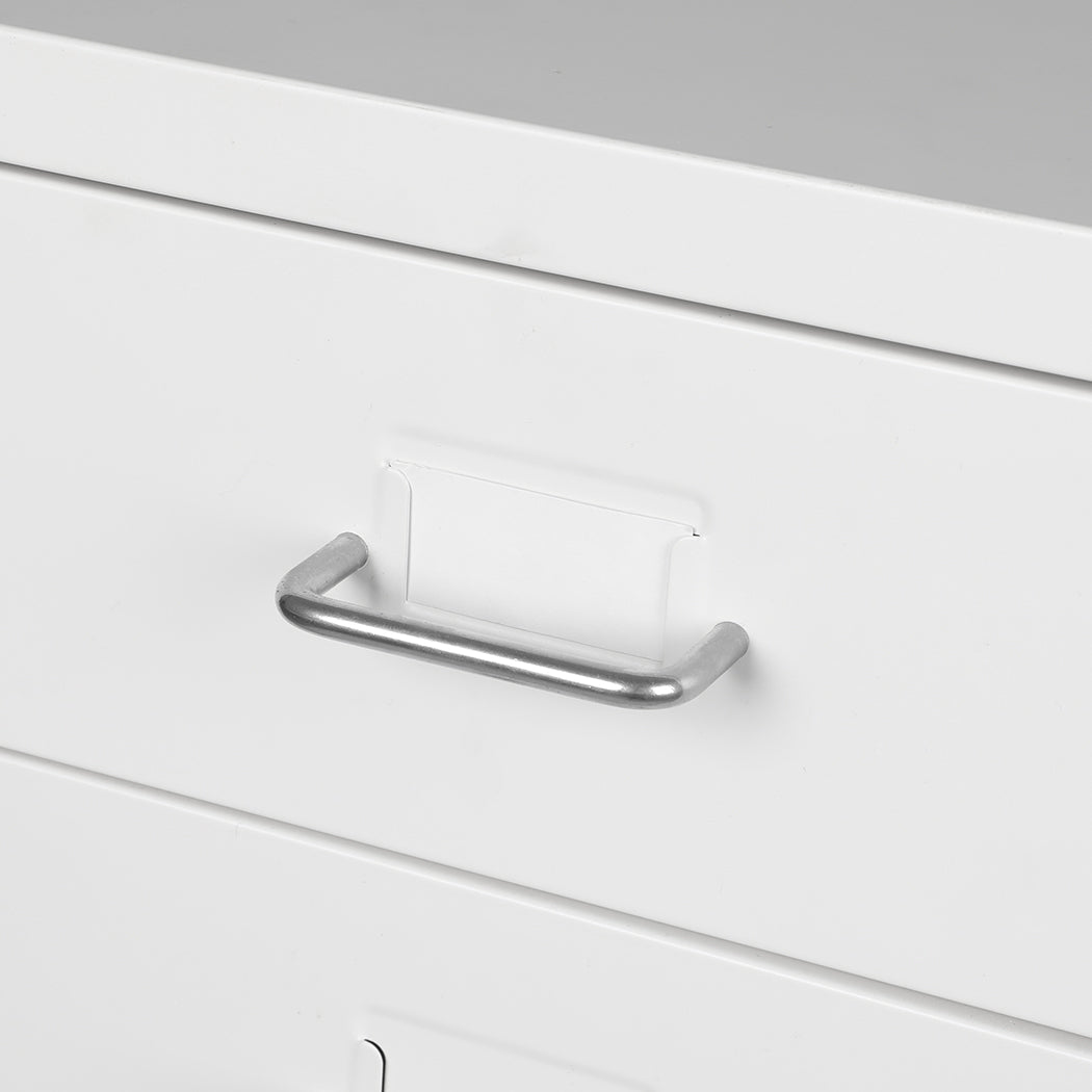 Levede 4 Drawer Office Drawers Cabinet White-2029387262000762886
