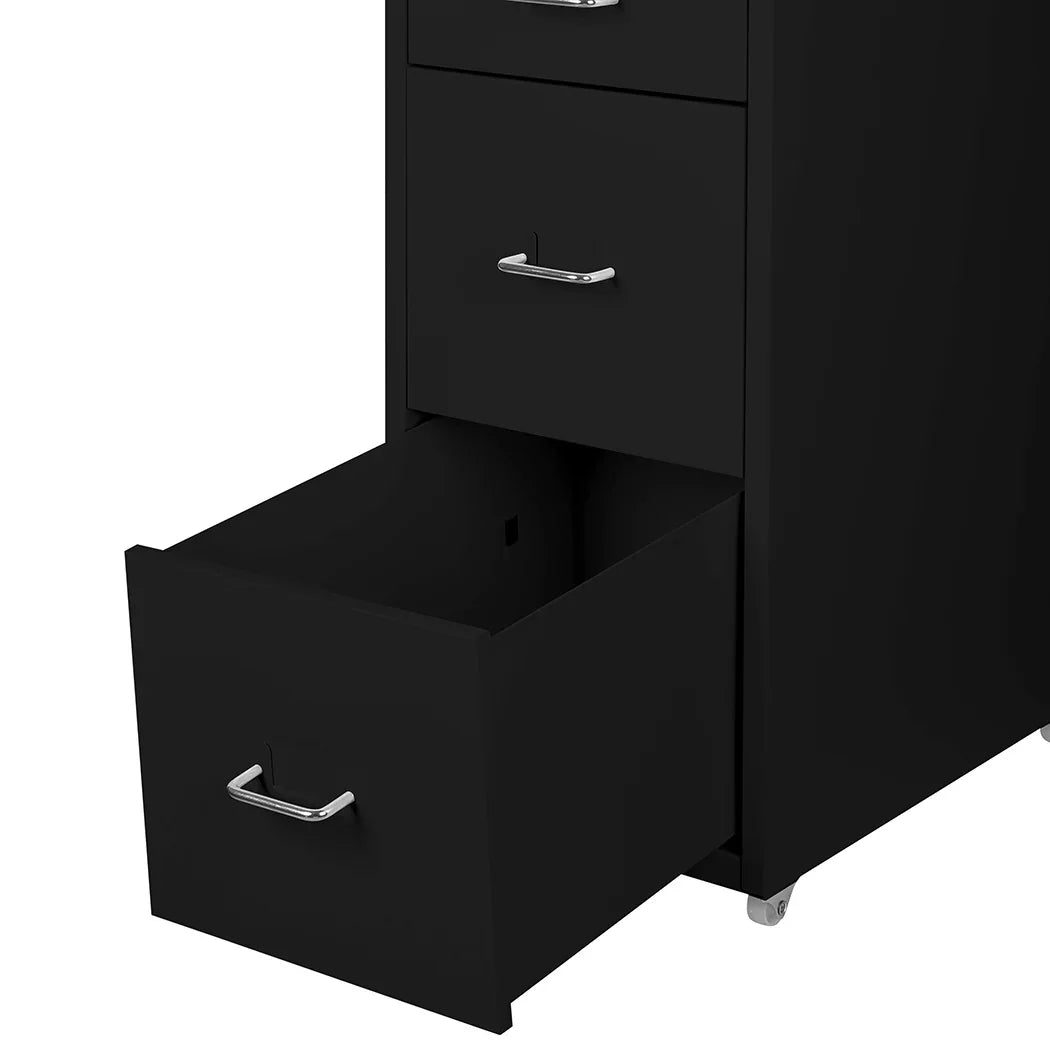 Levede 4 Drawer Office Drawers Cabinet Black-2018816806352982022