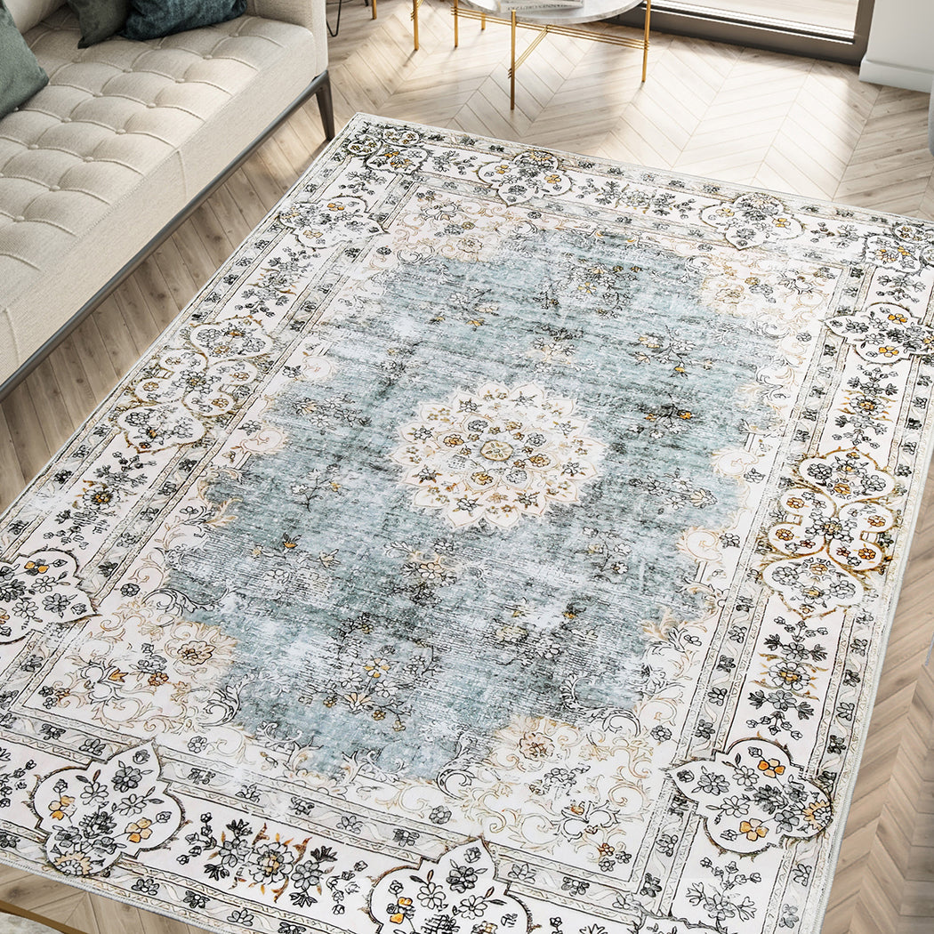 Marlow Floor Rug Short Pile Washable Vintage Carpet Soft Plush Non Slip 80x120-2018816677239721991