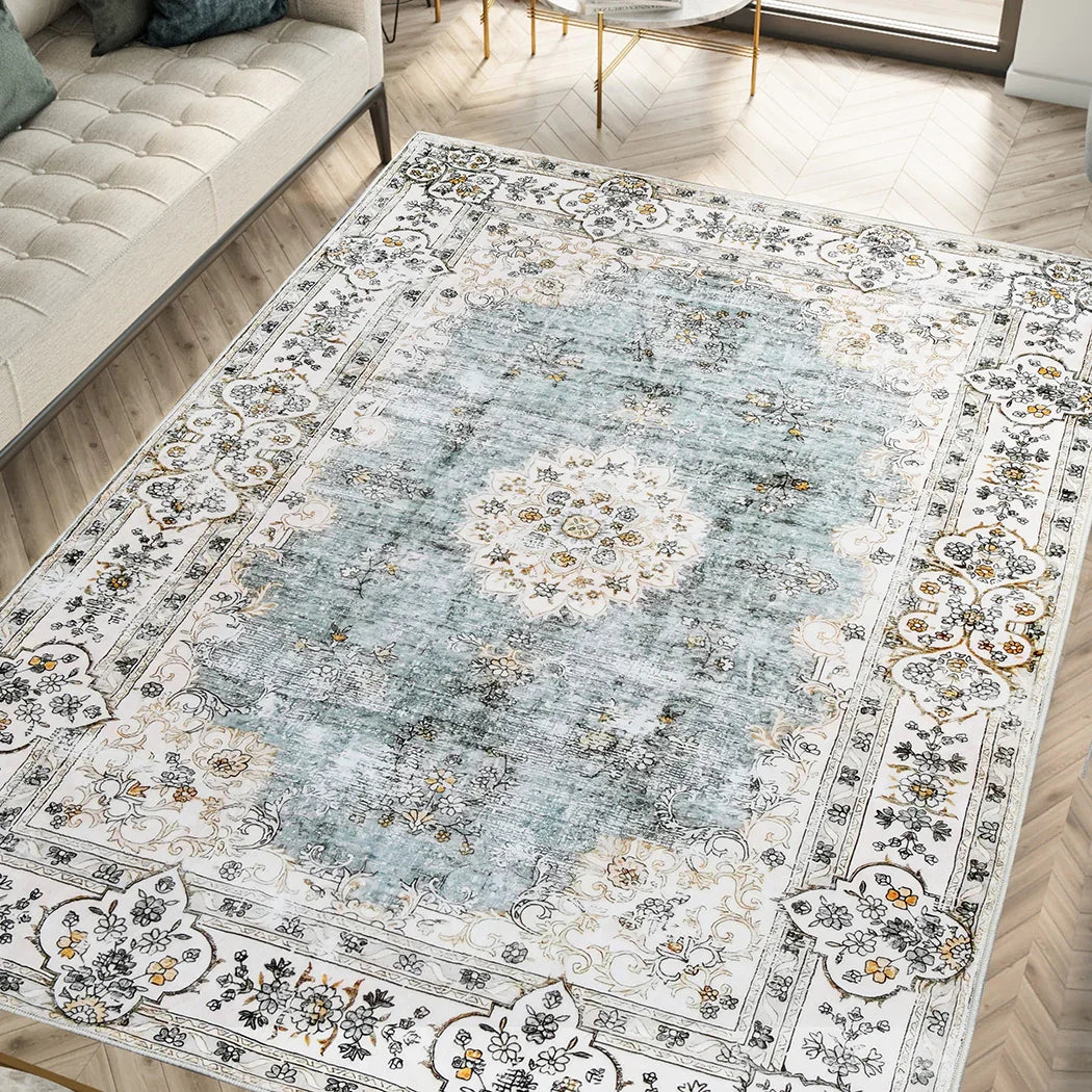 Marlow Floor Rug Short Pile Washable Vintage Carpet Soft Plush Non Slip 200x290-2006732848425472007