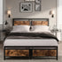 Levede Metal Bed Frame Queen Mattress-1864183189644382215