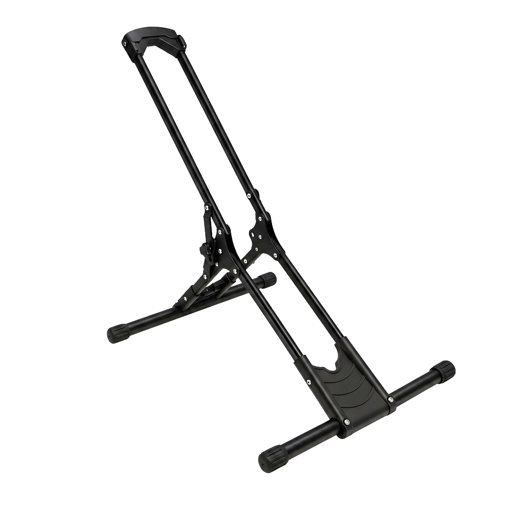 Monvelo Bike Stand Floor Storage Rack Foldable Carbon Steel for 16-29 Inch Black-2109799599093518344