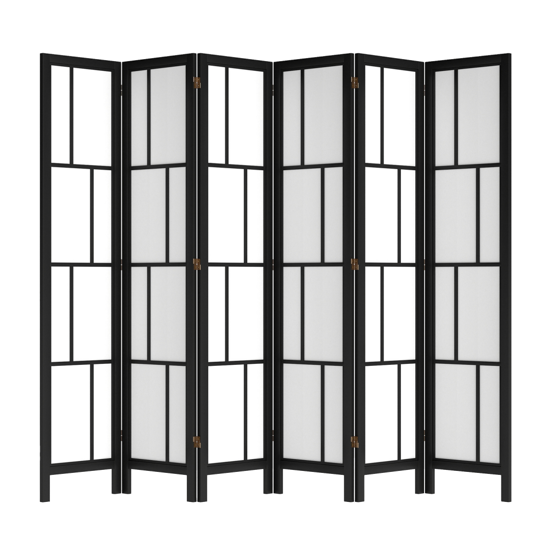 Levede 6 Panel Room Divider 170cm Freestanding Screen-1973194196961595400