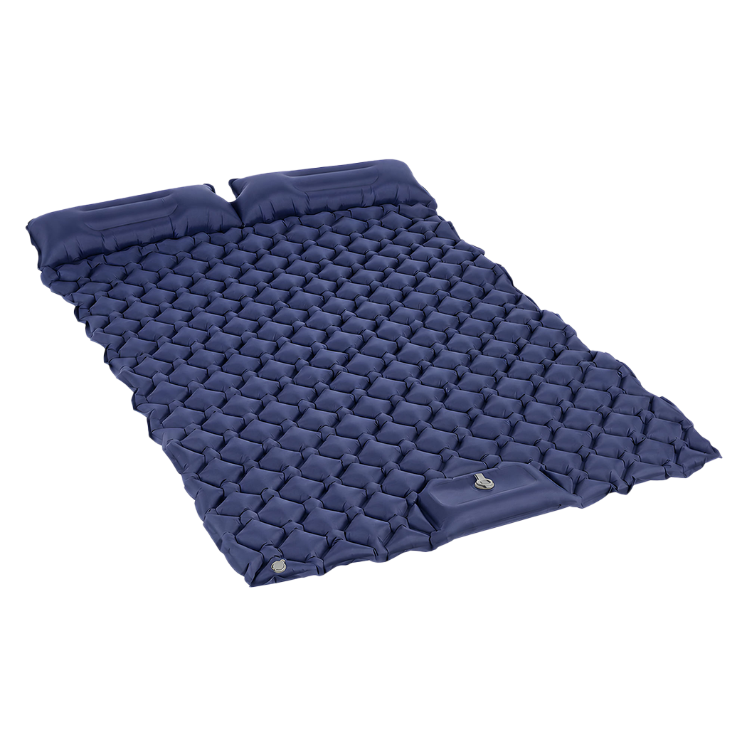 DreamZ Camping Mattress Sleeping Pad Inflation 40D Nylon TPU Camping Blue-2100034976501338120