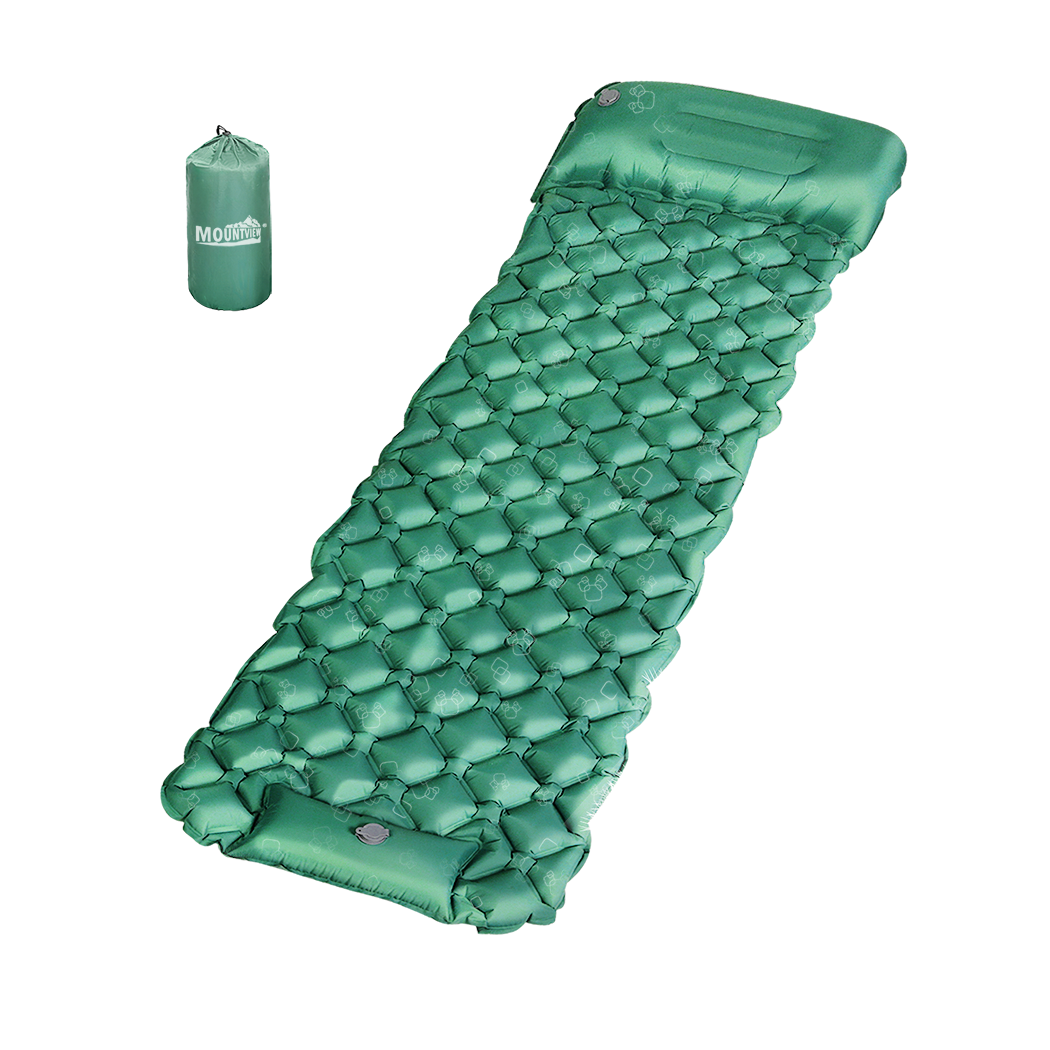 Mountview Sleeping Air Pad Inflat Camping Single-1894516786716610568
