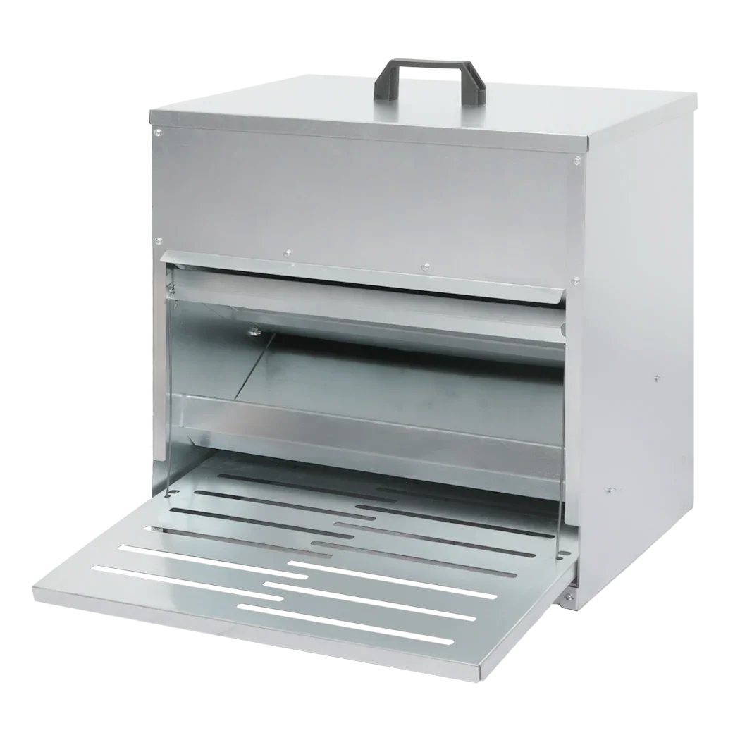 PaWz 10KG Auto Chicken Feeder Dispenser Galvanised Steel-2006732904771751944