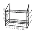Toque Pot Rack Wall Mounted 2 Tier Hanging Cookware Organizer 20 Hooks Pan Rack-2072893580028022792
