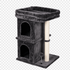 Pawz Cat Tree Cat Tower Top Perch Sisal Post E1 Particle Board Dark Grey-2100034992326447112