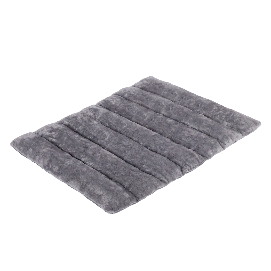 PaWz Dog Bed Large Plush Mat Water Resistant Base for Camping Car Boot Grey-2109799598460178441