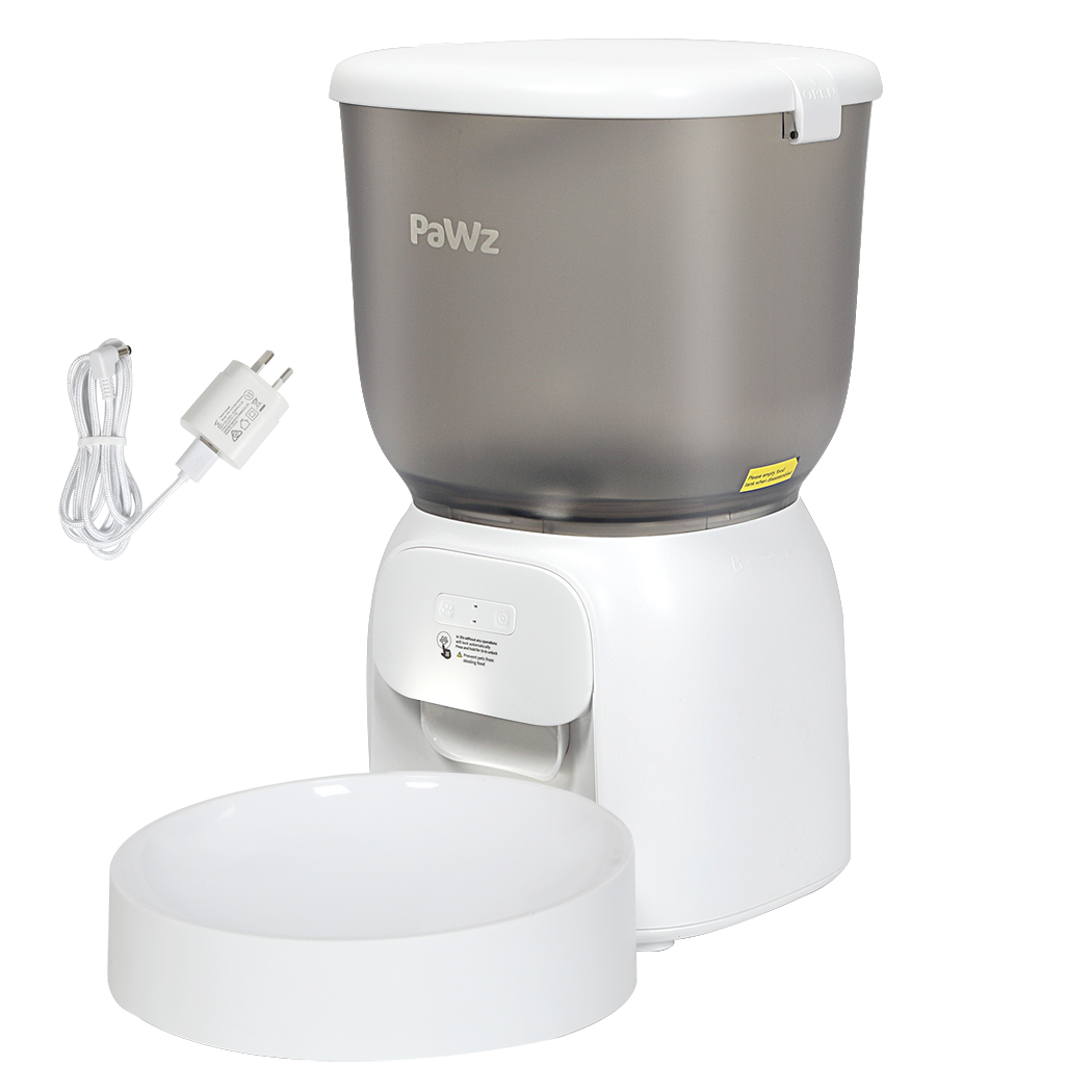 Pawz 4L Automatic Pet Feeder Dog Cat Wifi App