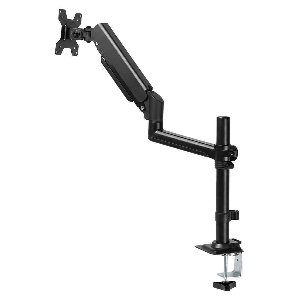 Levede Single Monitor Arm Adjustable 2-Way Desk Mount Rotatable 13-32 inch Black-2100035032734371848