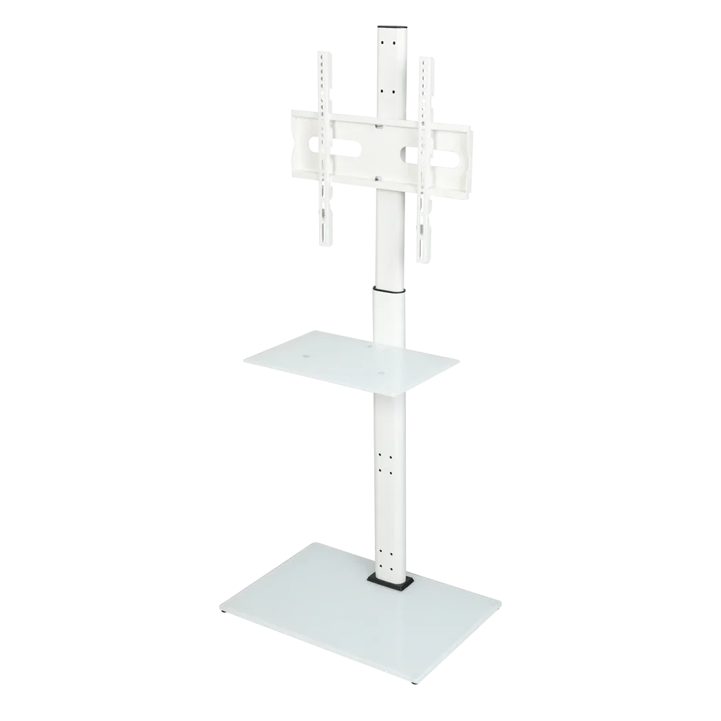 Levede TV Floor Stand 32-65 Inch Universal Swivel Height Adjustable Mount White-2050056791261319176