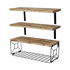 Levede Floating Wall Shelf 3 Pcs DIY Wall Mount Shelves Book Display Rack Basket-2061251867652001800