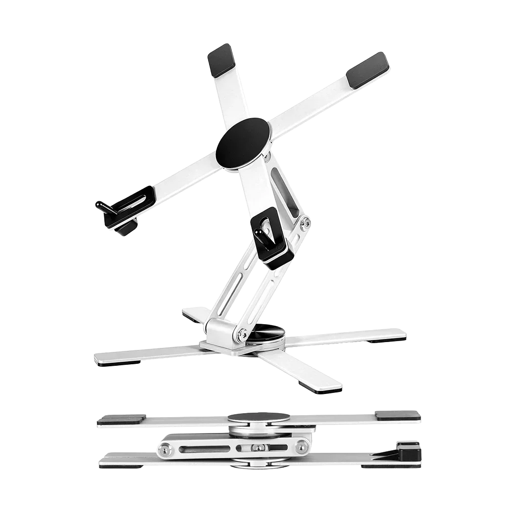 Levede Portable Laptop Stand 360 Rotating Bracket Foldable Aluminum Desk Riser-2050056791982739464
