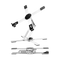 Levede Portable Laptop Stand 360 Rotating Bracket Foldable Aluminum Desk Riser-2050056791982739464