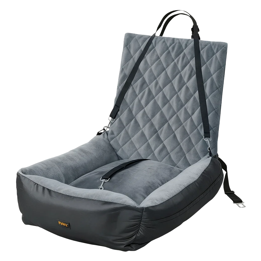 Pawz Pet Car Seat Dog Seat Travel Safety Booster Grey-2050056753051209736
