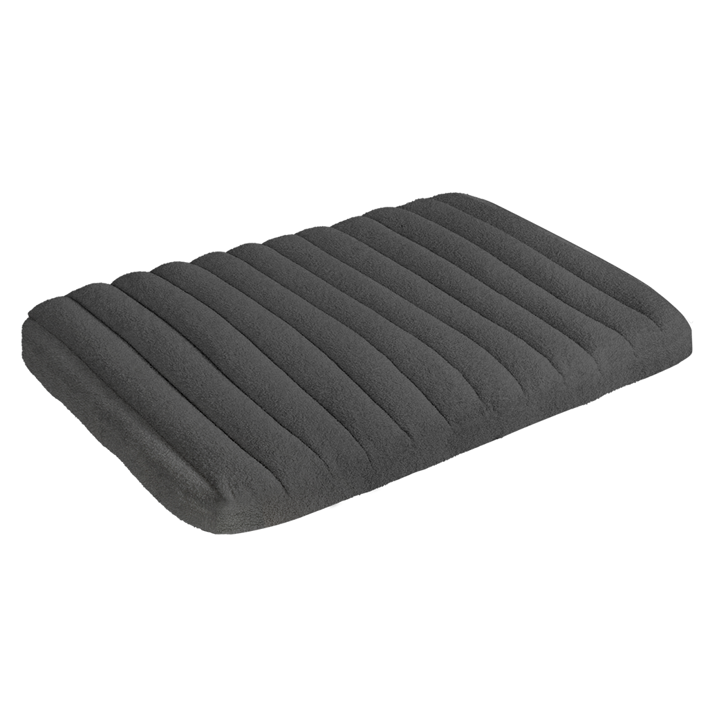 Pawz L Size Orthopedic Dog Bed with Sherpa Plush Removable Cover in Grey-1937319822773850120