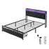 Levede Queen Metal Bed Frame LED Lights 2 Drawers-2018816912707948552