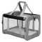 Pawz 3 in 1 Pet Soft Crate Dog Cat Carrier L Size Grey-2006732694511292424