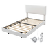 Levede Floating Bed Frame With RGB LED Light Headboard Base Platform Single-2100034937364287496