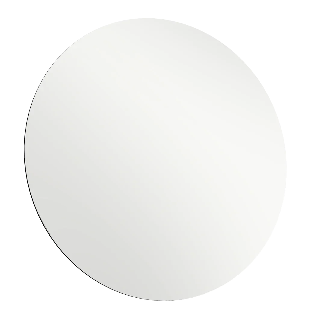 Yezi 50cm Round Wall Mirror Frameless Tempered Glass-2006732738371129352