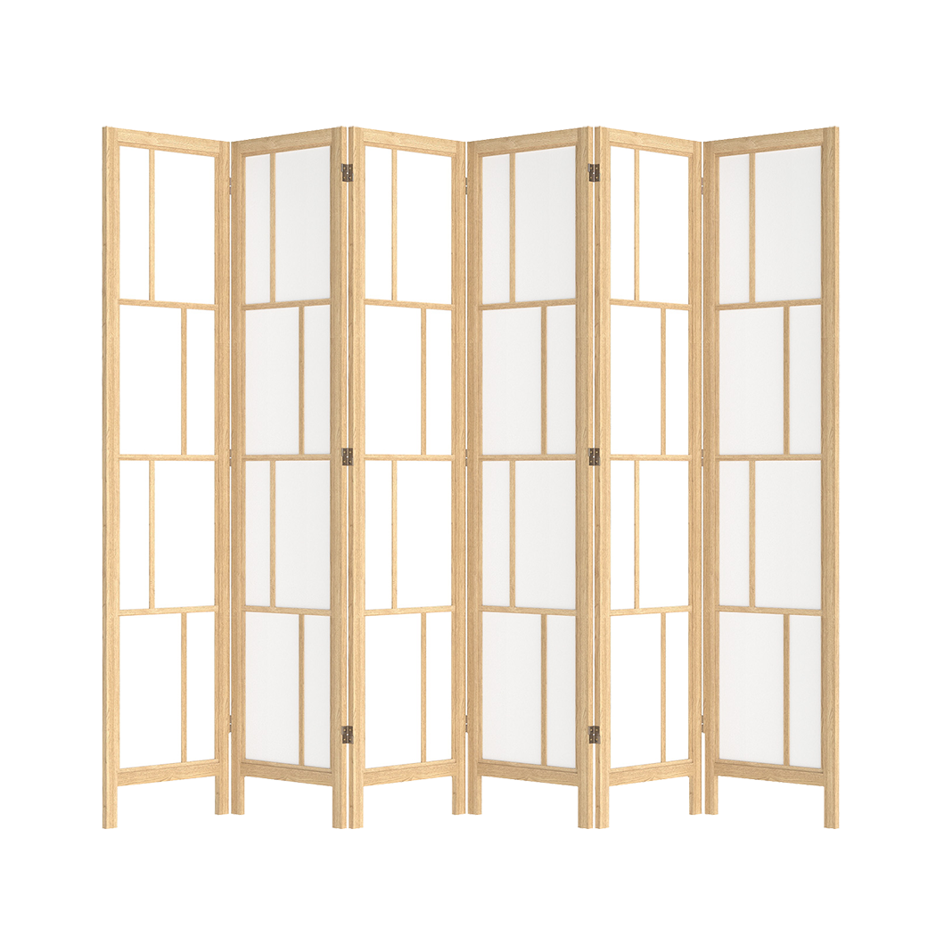 Levede 6 Panel Room Divider 170cm Freestanding Screen-1973194197183893512