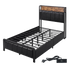 Levede Single Bed Frame PU Mattress Base Storage Drawer Headboard USB Charge-2100034936290545672
