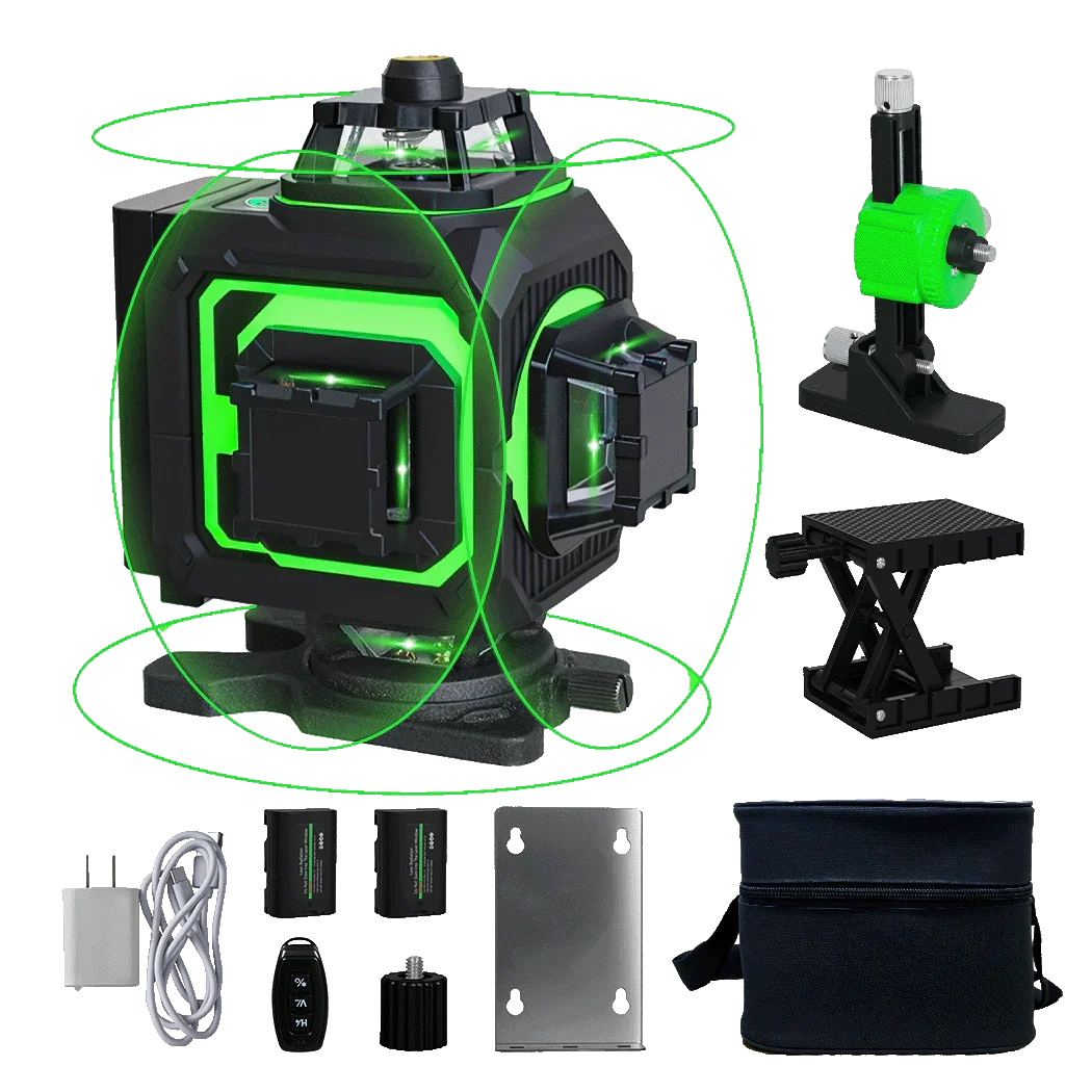Traderight 4D 16 Line Green Laser Level Remote Tripod-2029387307009839112