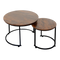 Levede Round Nesting Table Coffee Table Wood Side Table-2006732776480575496