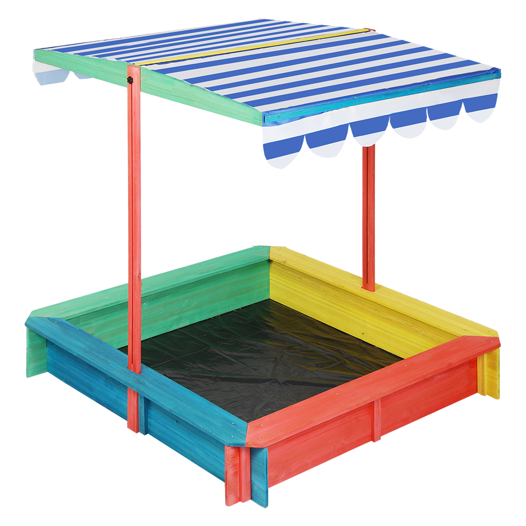 Bopeep Kids Wooden Sandbox 120X120CM-1897119187256610824
