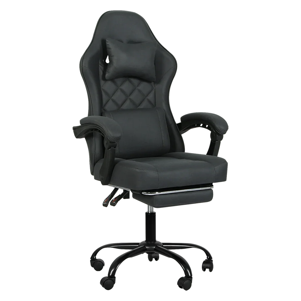Levede Office Chair High Back Suede Fabric Gaming Chair-2050056901529571336
